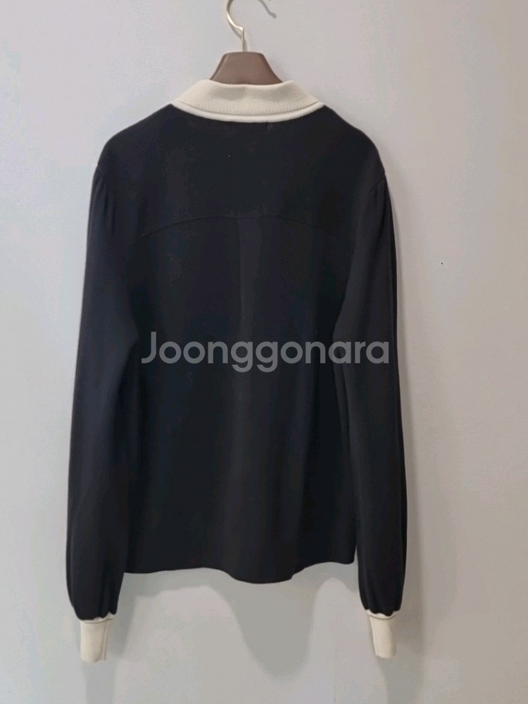 TIME 모·캐시미어 혼방 배색 니트 가디건 (F)--6