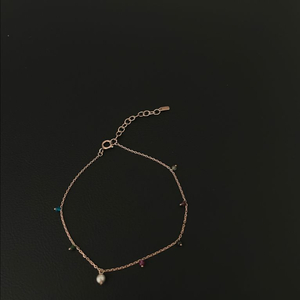 쥬디앤폴 레인보우 원석 실버 팔찌