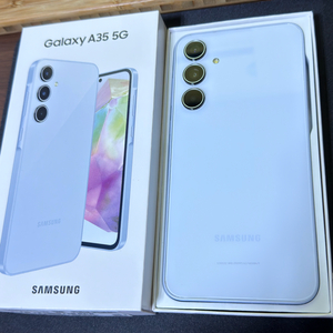 갤럭시A35 5G 어썸 아이스블루 128GB 자급제폰 SSS급 팝니다.