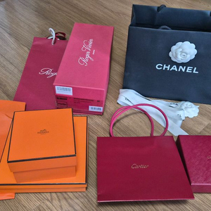 명품 쇼핑백 박스(샤넬,에르메스,까르띠에,로저비비에)
