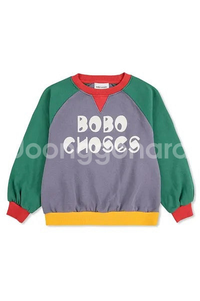 보보쇼즈 컬러블락 래글런 스웻 10-11--0