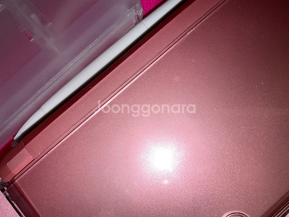 닌텐도 3ds 로즈핑크 기기/친모아/튀동숲 일괄 판매--1