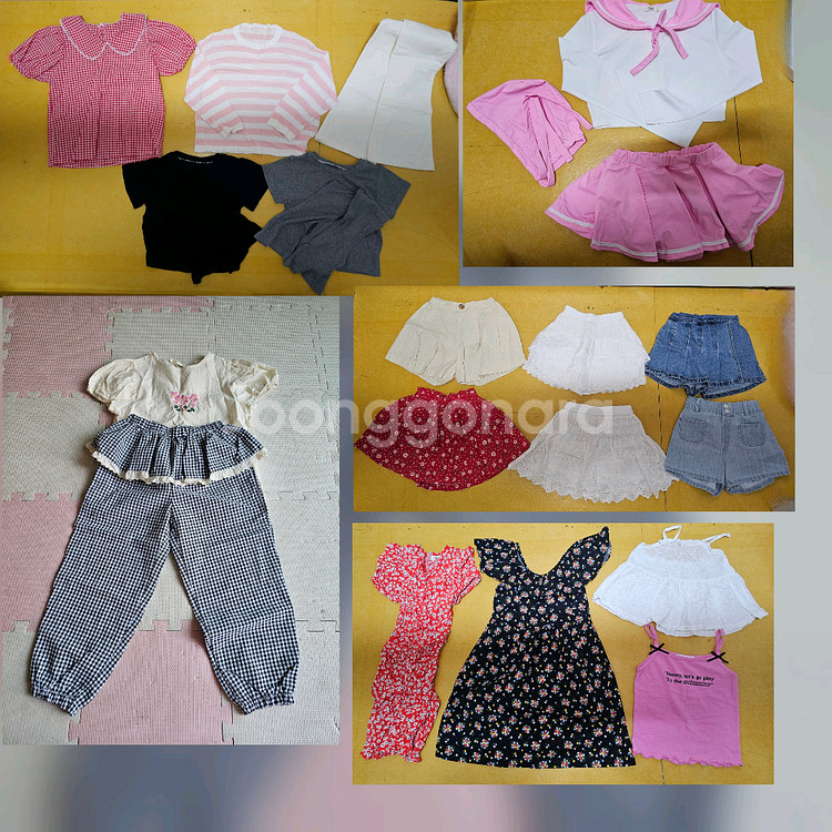 여아옷 130호봄가을여름 140호여름 샌들1벌 일괄--0