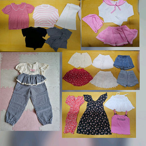 여아옷 130호봄가을여름 140호여름 샌들1벌 일괄