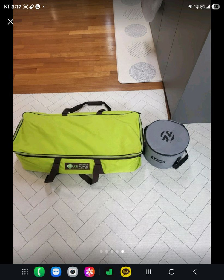 캠핑 에어매트랑 에어펌프팝니다/ 에어포스, 브라보ov10 가격내링 이미지