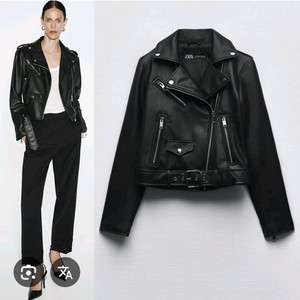 자라 레더 바이커 자켓 라이더 자켓 이미지