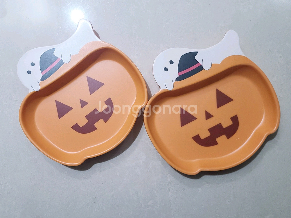 이디야 호박 접시 홈파티 간식용 새제품 미사용--0