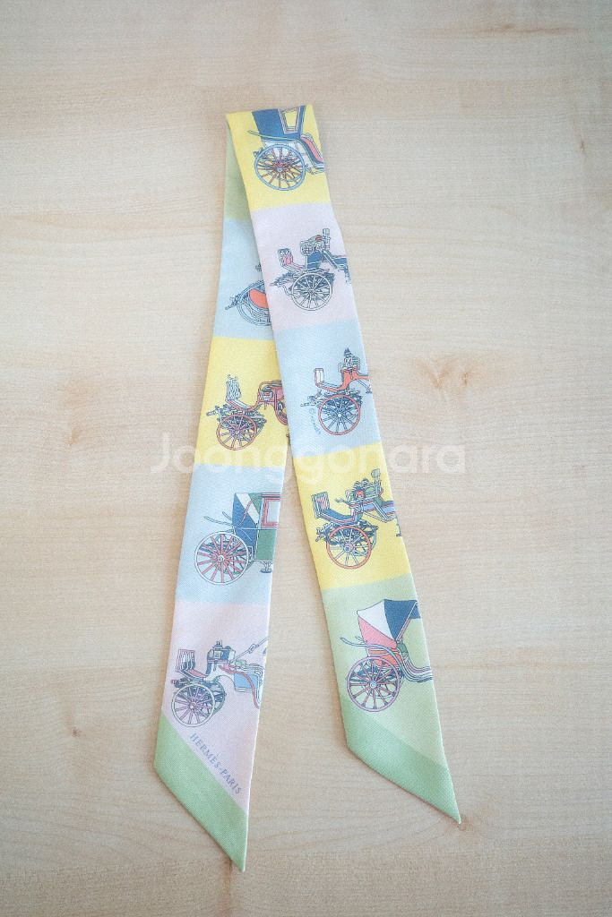 에르메스 마차 트윌리 rose pale--3