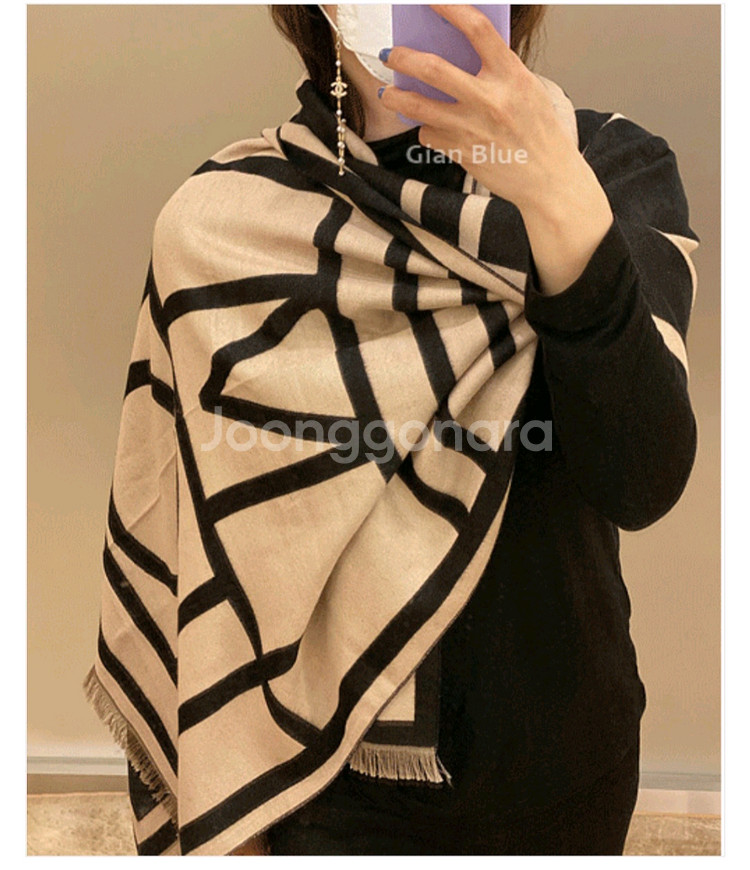 울니트 머플러 숄--0