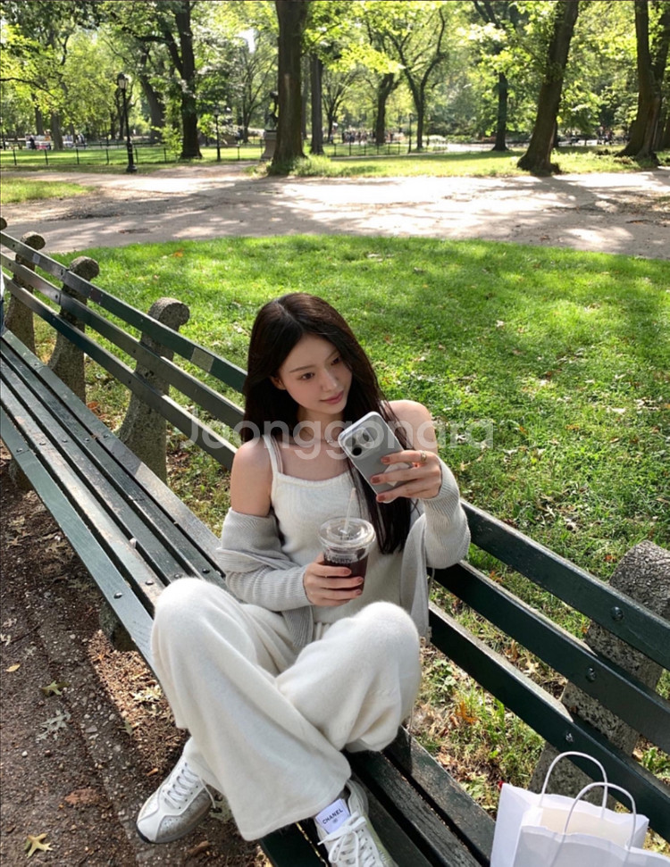 르플레인 캐시미어 니트팬츠 short s 새상품--1