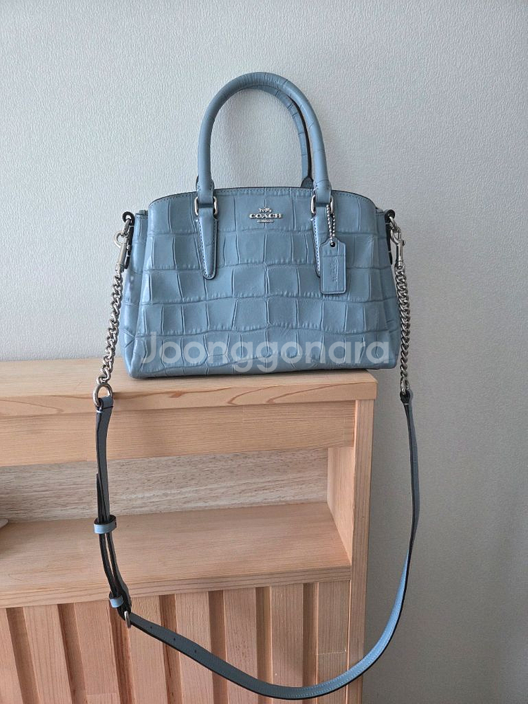 코치 숄더백 크러코다일--2