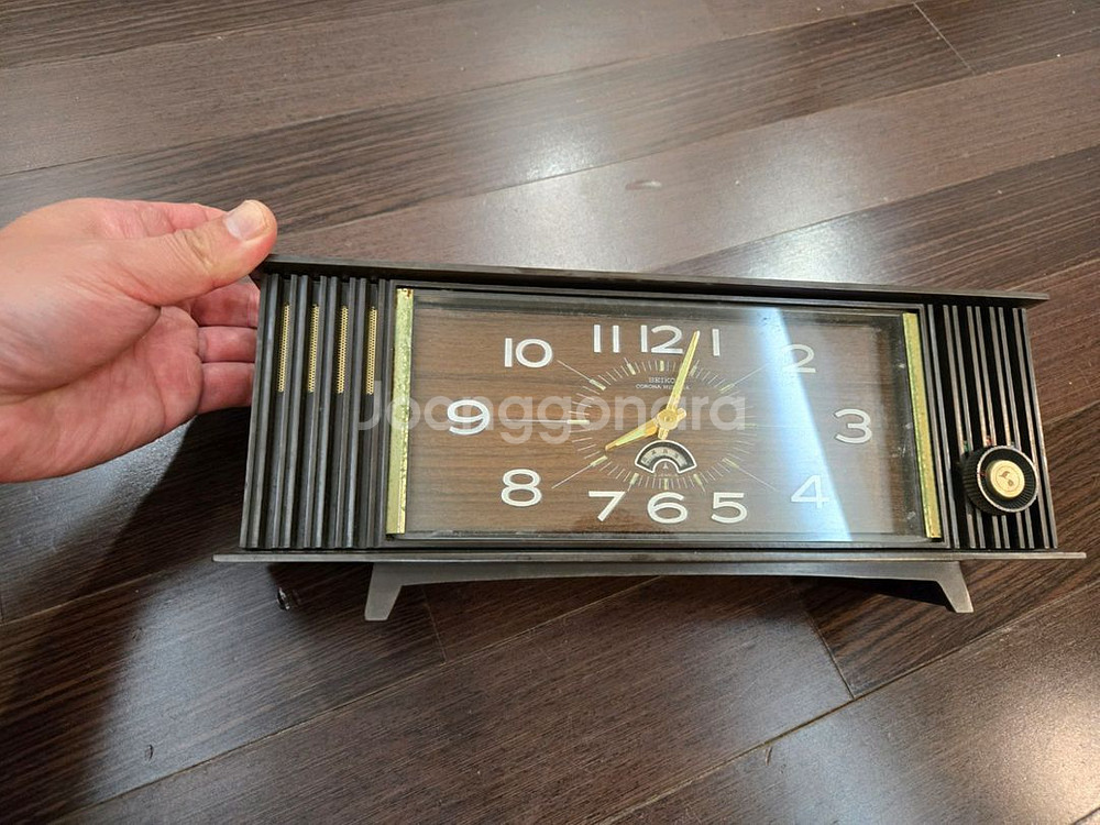 세이코 빈티지 태엽 탁상시계 알람시계--1