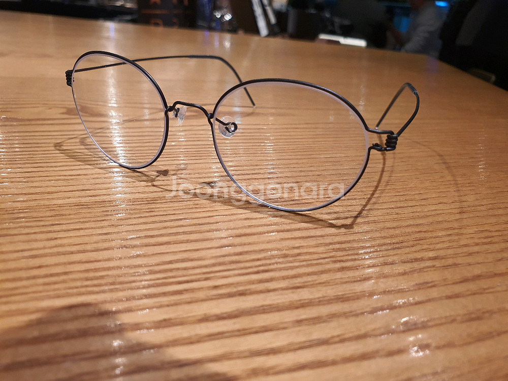 린드버그 판토 블랙 티타늄 안경--1