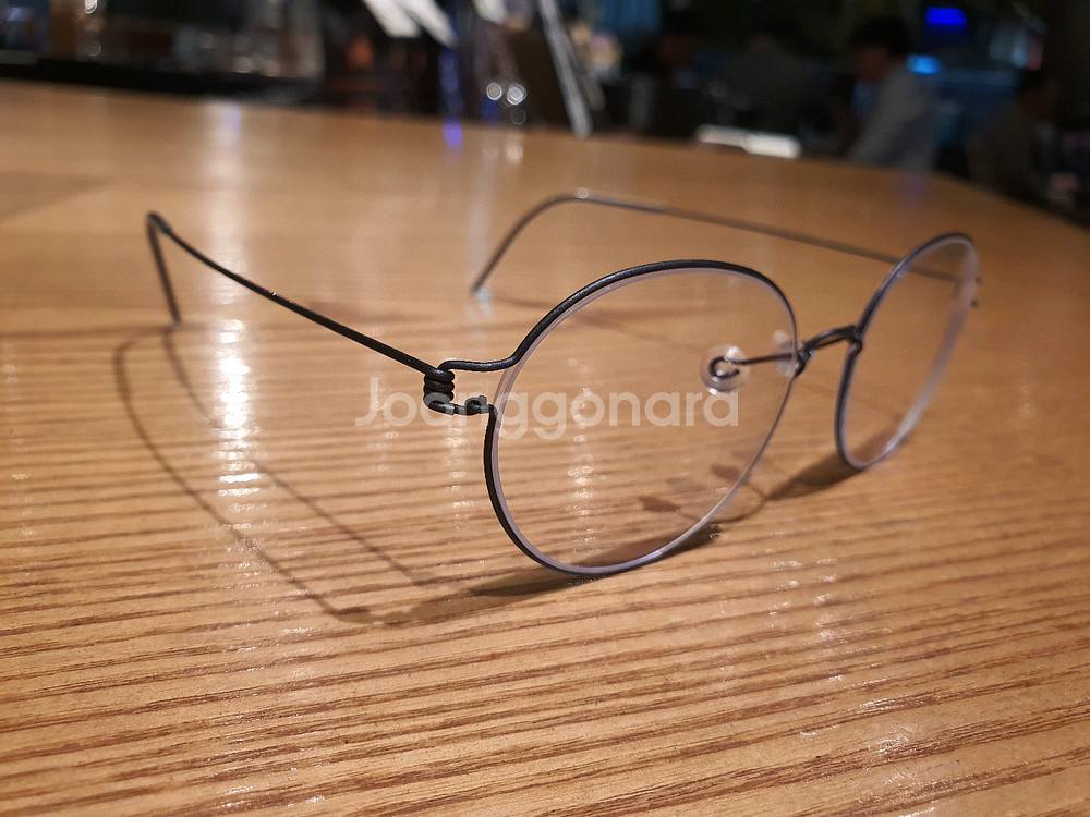 린드버그 판토 블랙 티타늄 안경--2