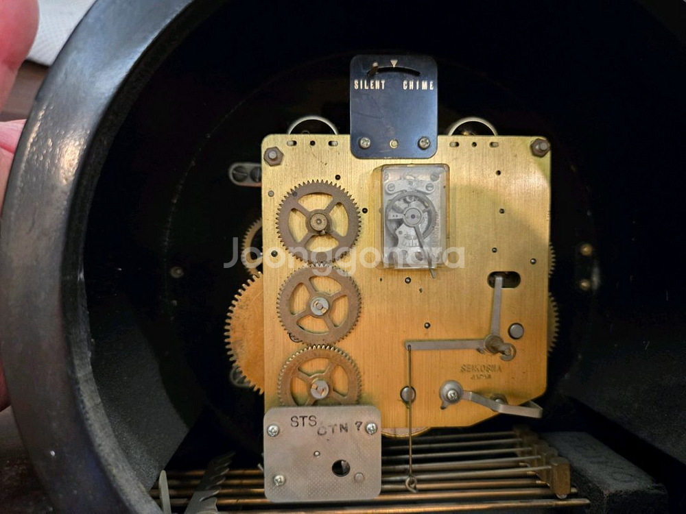 세이코 빈티지 태엽 탁상시계 알람시계--3