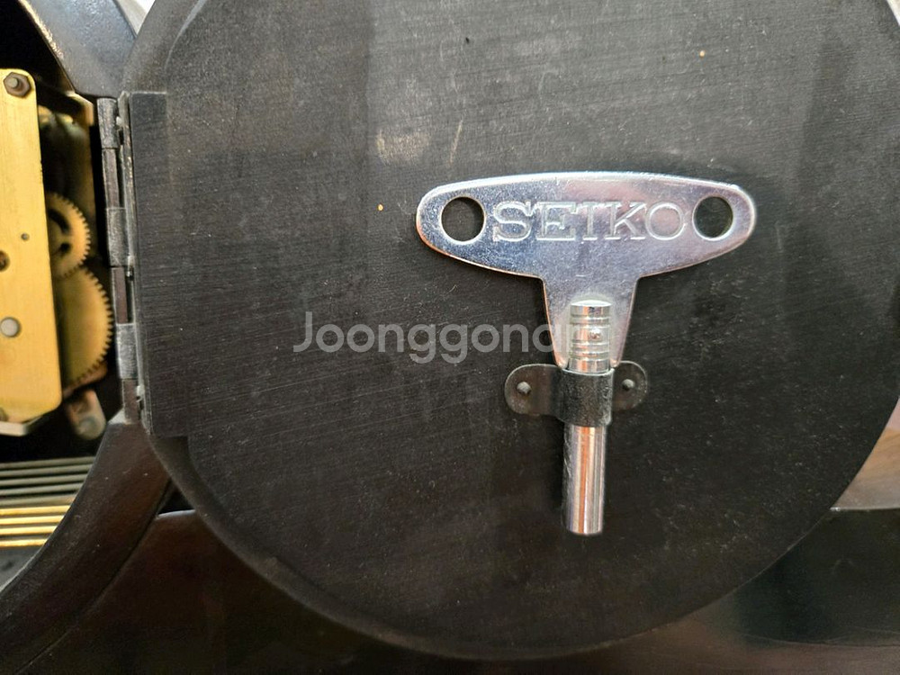 세이코 빈티지 태엽 탁상시계 알람시계--4