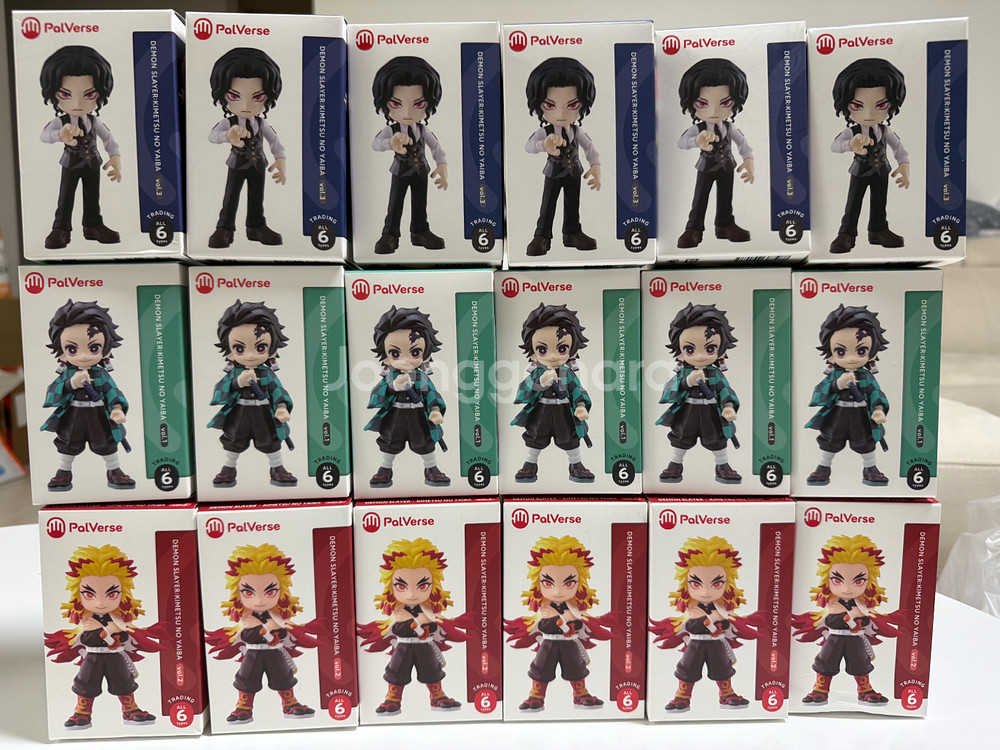 귀멸의칼날 팔버스 피규어 1,2,3탄 일괄 팝니다!--0