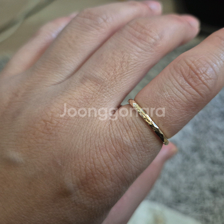 18k 골드 반지--0