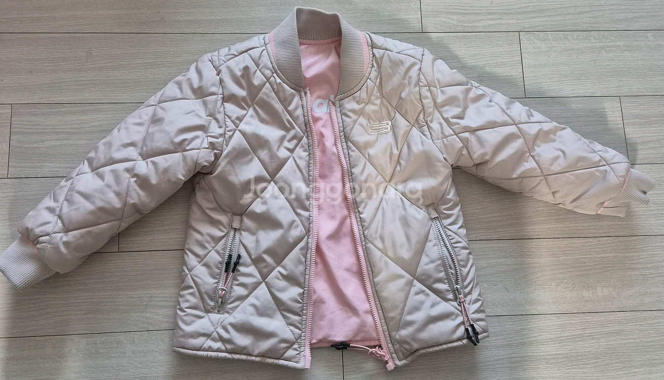 [택포] 뉴발란스 키즈 양면 퀼팅 점퍼 100 (3-4세) 사이즈--4