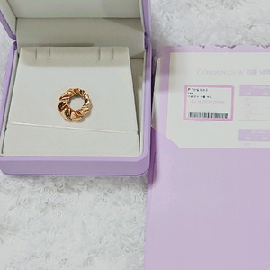 골든듀 18k 엔텔로프 펜던트(로즈골드)