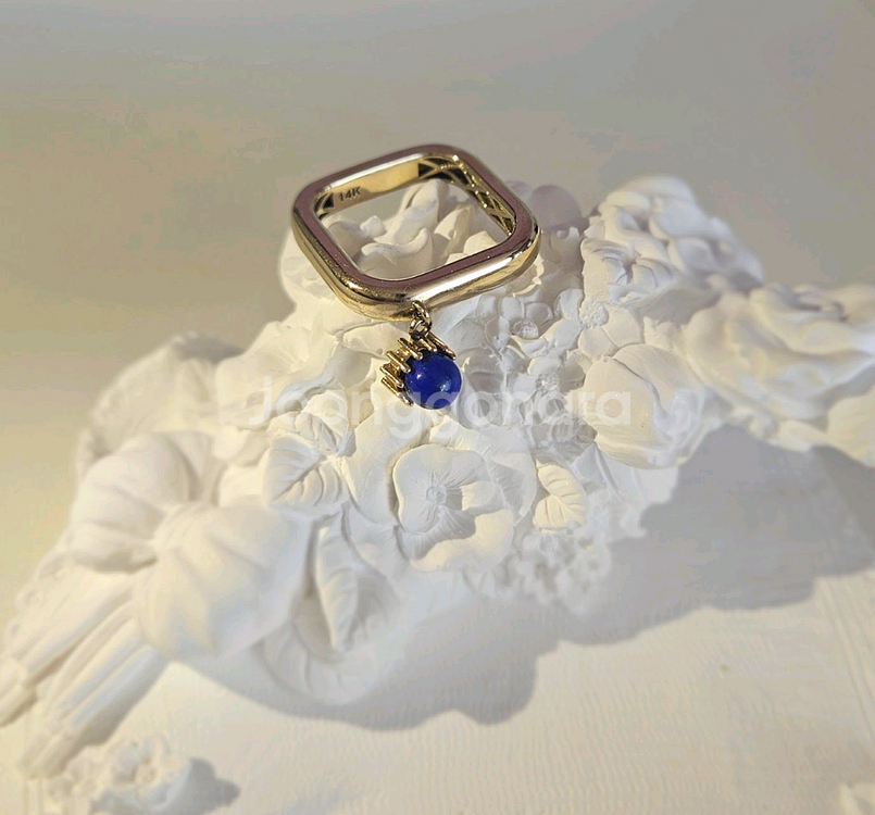 14k반지 라피스라줄리--0