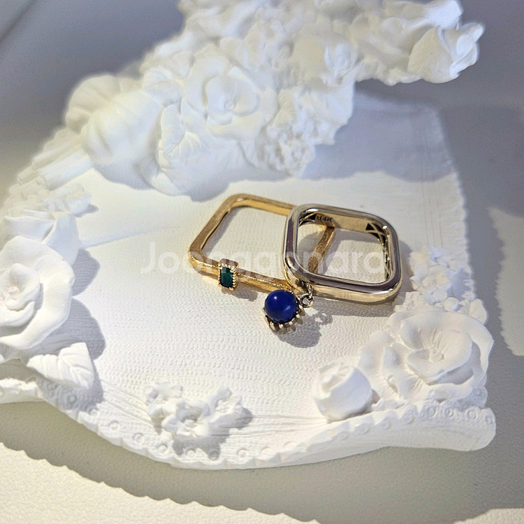 14k반지 라피스라줄리--1