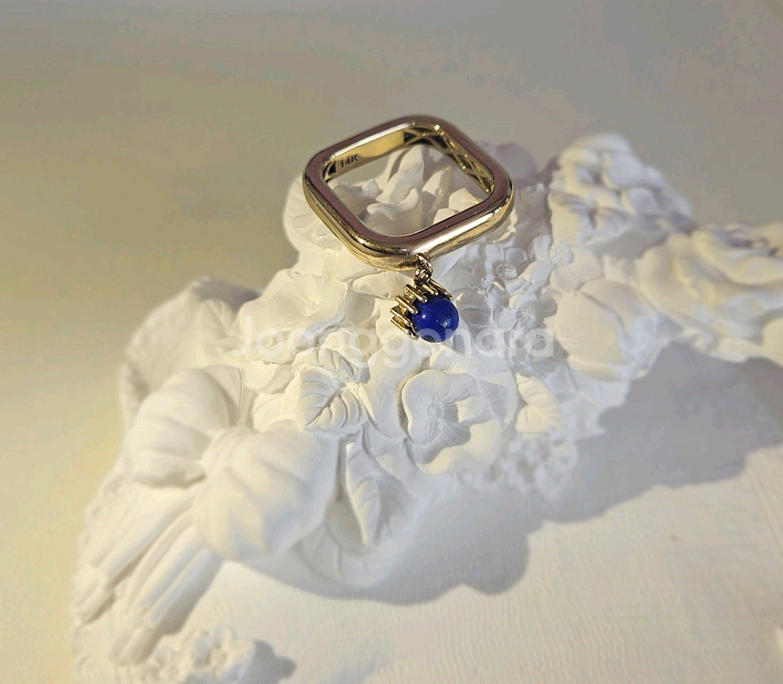 14k반지 라피스라줄리--4