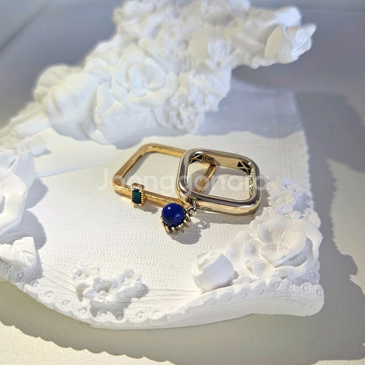 14k반지 라피스라줄리--6