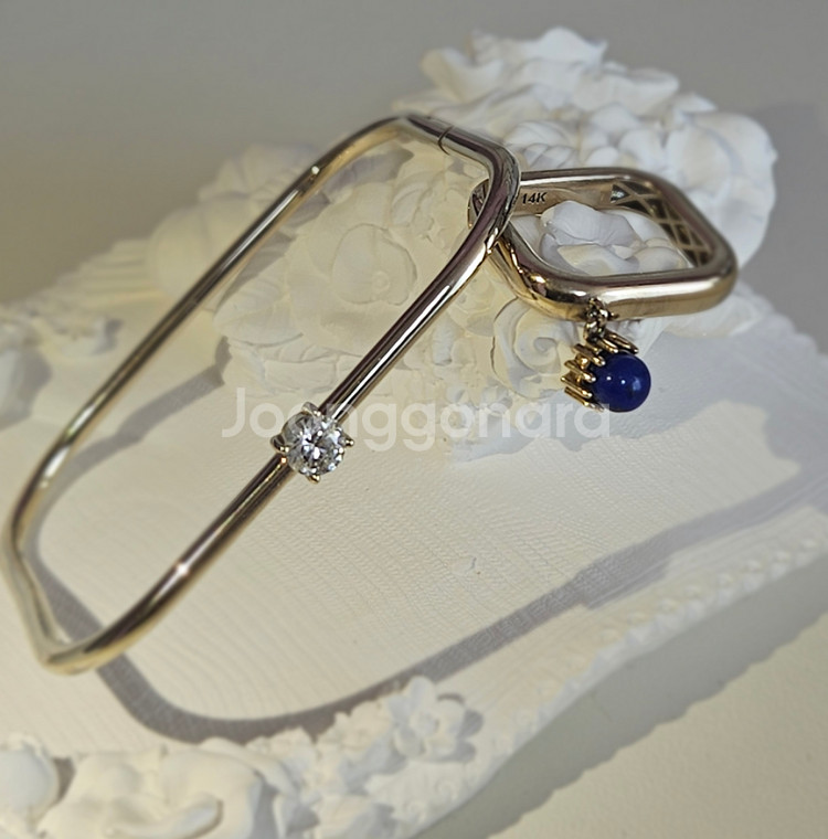 14k반지 라피스라줄리--8