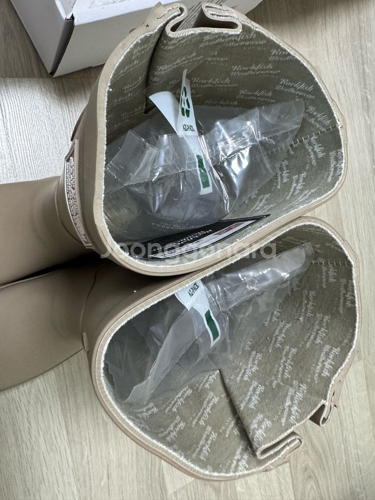 락피쉬 레인부츠 235(37사이즈), 코코아색--2