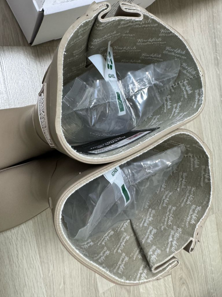 락피쉬 레인부츠 235(37사이즈), 코코아색--2