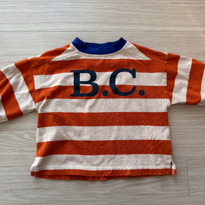 보보쇼즈 스트라이프 맨투맨 2-3y