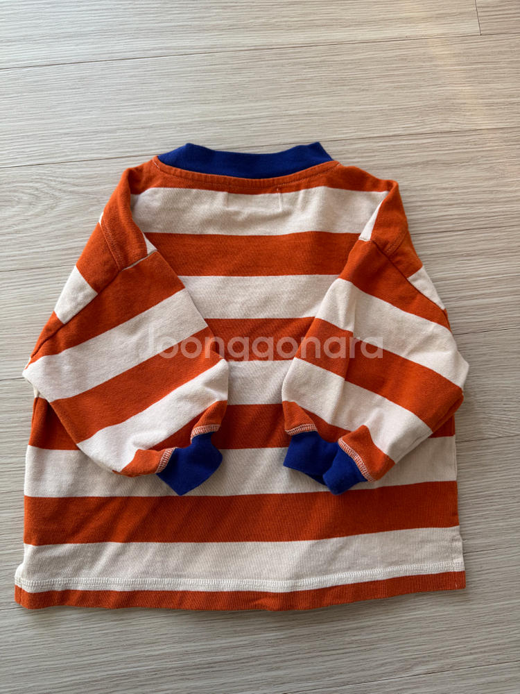 보보쇼즈 스트라이프 맨투맨 2-3y--3