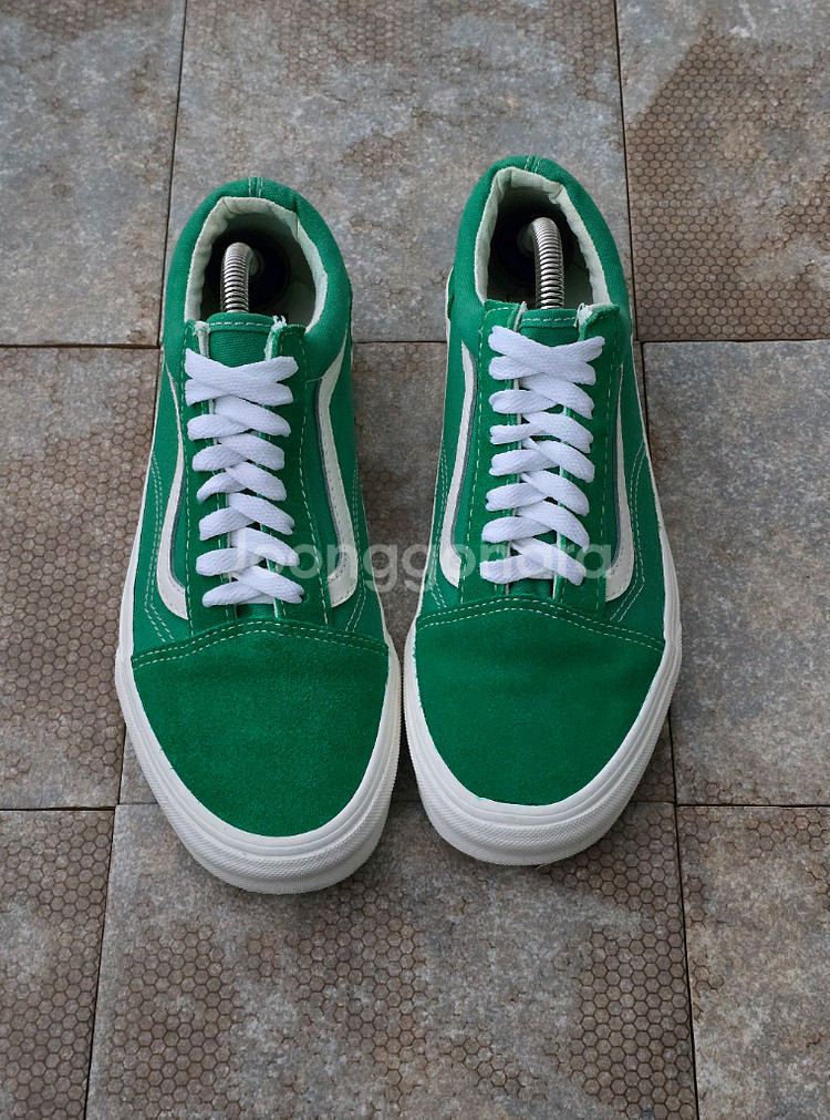 (250)반스 올드스쿨 에코 띠어리 그린 스니커즈 운동화--1