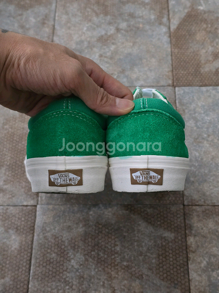 (250)반스 올드스쿨 에코 띠어리 그린 스니커즈 운동화--7