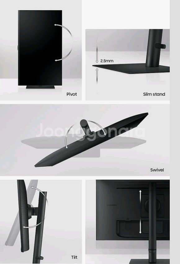 삼성 32인치 4K UHD IPS 뷰피니티 S8 S32B800 모니터--4