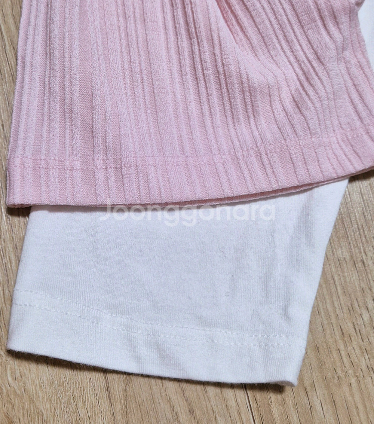 140/10-11Y 페리미츠 골지 매듭티+폴햄 아이보리 레깅스 상하복세트--8