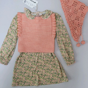 미샤앤퍼프 자몽 베스트 크로쉐 원피스 5-6y