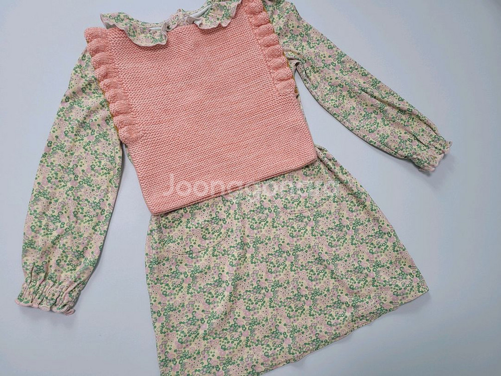 미샤앤퍼프 자몽 베스트 크로쉐 원피스 5-6y--2