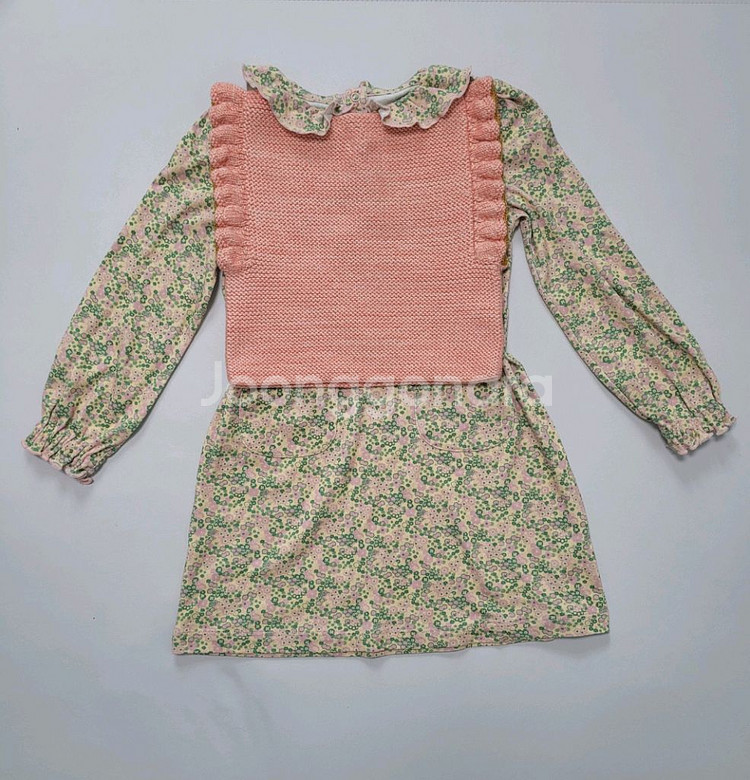 미샤앤퍼프 자몽 베스트 크로쉐 원피스 5-6y--1