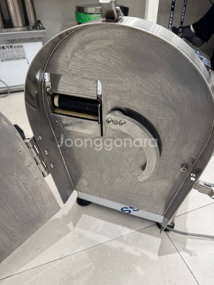 테크인코리아 업소용 고급 파/고추 절단기 고급형 / 칼날 여분 2개 포함--0