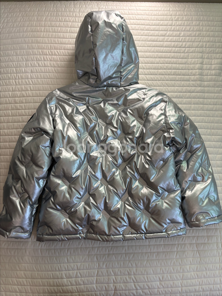 나이키 실버 패딩점퍼 160사이즈--1