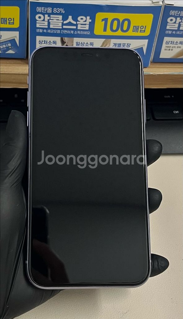 아이폰11 128G 퍼플 S급!--0