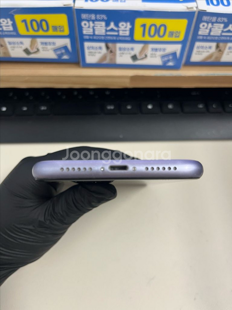 아이폰11 128G 퍼플 S급!--3