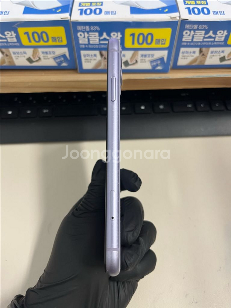 아이폰11 128G 퍼플 S급!--4