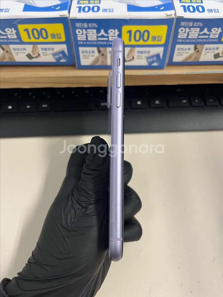 아이폰11 128G 퍼플 S급!--5