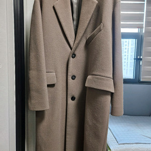 타임옴므 21FW 오버핏 싱글코트 100