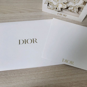 정품) 디올 입체 카드와 엽서 봉투 세트