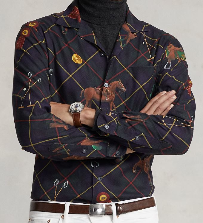 폴로 이퀘스트리언 플래드 트윌 셔츠 XL 팝니다 이미지