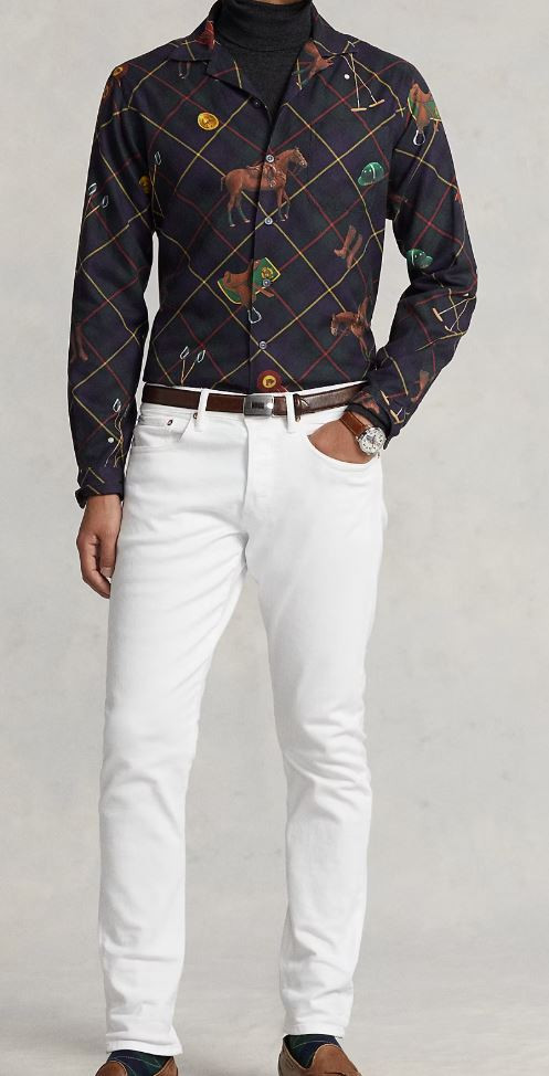 폴로 이퀘스트리언 플래드 트윌 셔츠 XL 팝니다 이미지